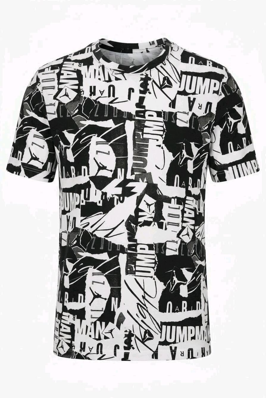 Nike Jordan Jumpman Flight Allover Printed Graphic T-Shirt Men's L DA9877-010